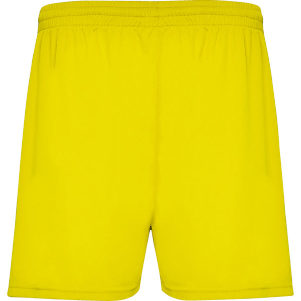 Roly Calcio men's shorts in yellow, ready for logo printing or embroidery