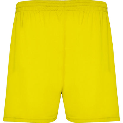 Roly Calcio men's shorts in yellow, ready for logo printing or embroidery