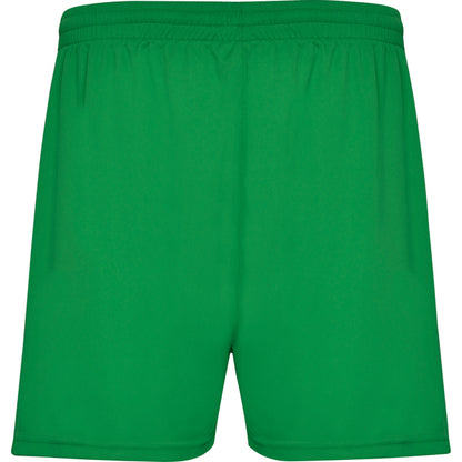 Roly Calcio men's shorts in fern green, ready for logo printing or embroidery