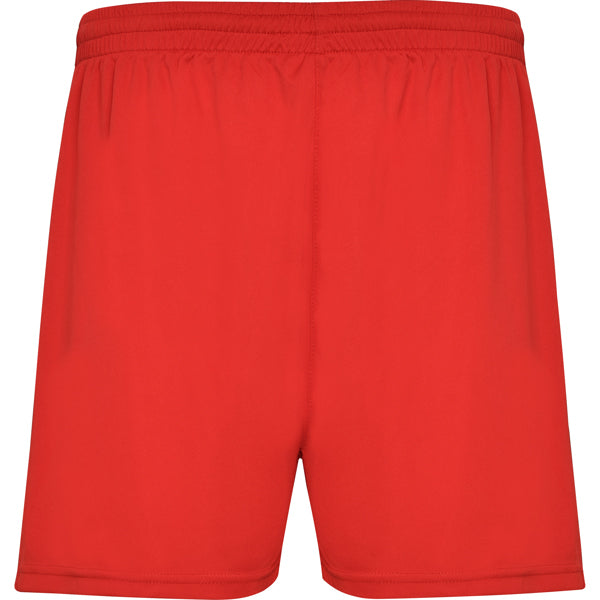 Roly Calcio men's shorts in red, ready for logo printing or embroidery