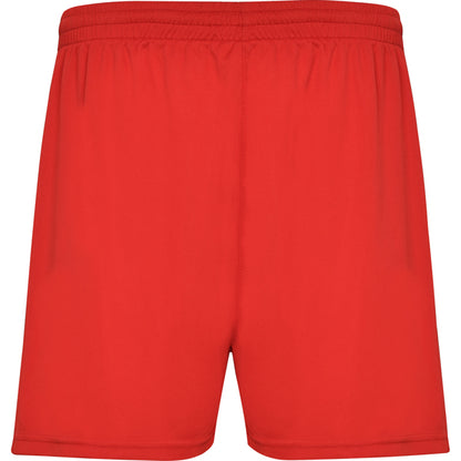 Roly Calcio men's shorts in red, ready for logo printing or embroidery
