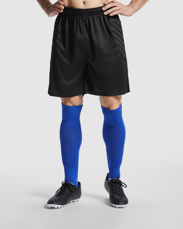 Roly Arsenal men's shorts in black, alternative view, ready for logo printing or embroidery