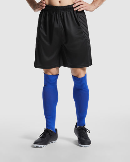 Roly Arsenal men's shorts in black, alternative view, ready for logo printing or embroidery