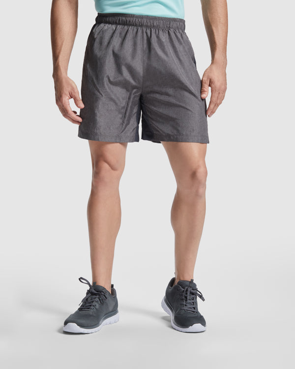 Roly Celtic men's shorts in black, alternative view, ready for logo printing or embroidery