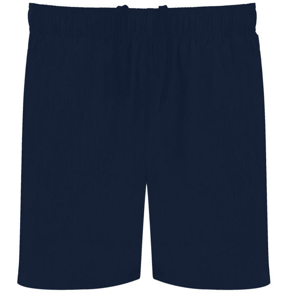 Roly Celtic men's shorts in navy blue, ready for logo printing or embroidery