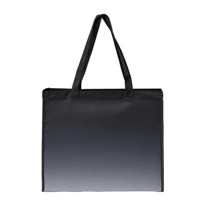 Vilda rPET Ombre Tote Bag promotional tote bag in black printed with your company logo