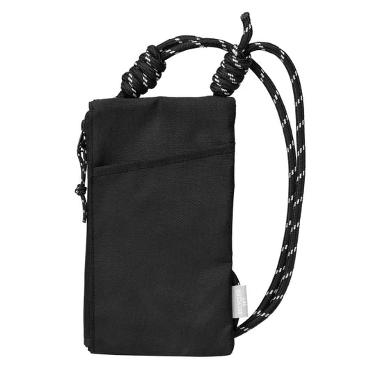 Grove rPET Multi-Pocket Crossbody Bag promotional tote bag in black printed with your company logo