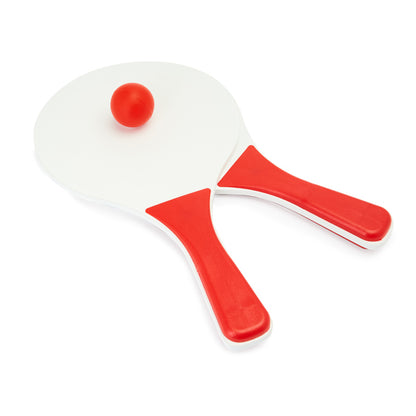 Stamina Feroe wood and plastic beach racket set, ready for logo printing