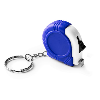 Stamina Tresna plastic and metal measuring tape in royal blue, ready for logo printing