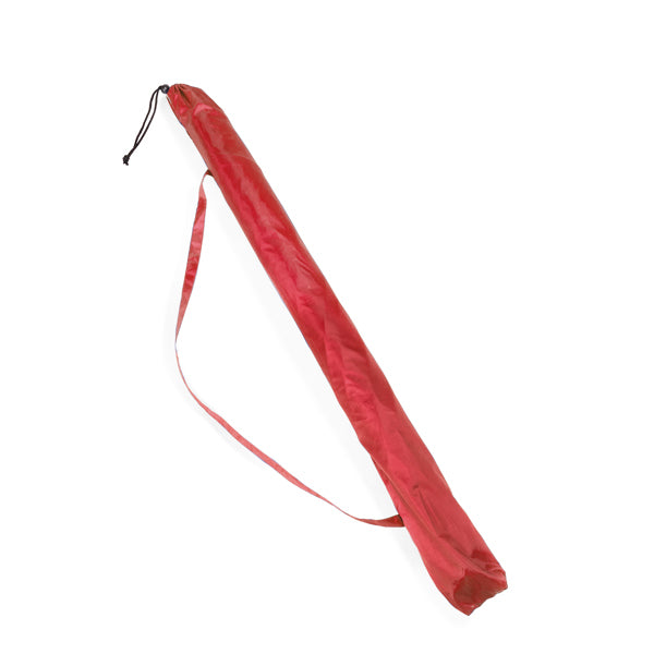 Stamina Skye 190T polyester () and beach umbrella in red, ready for logo printing