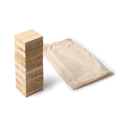 Stamina Ryman wood and cotton game in beige, ready for logo printing