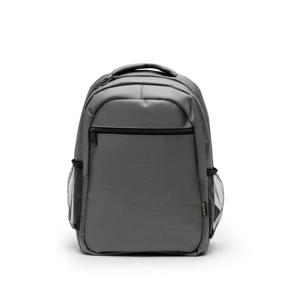 Stamina Rubix recycled nylon backpack in grey, ready for logo printing