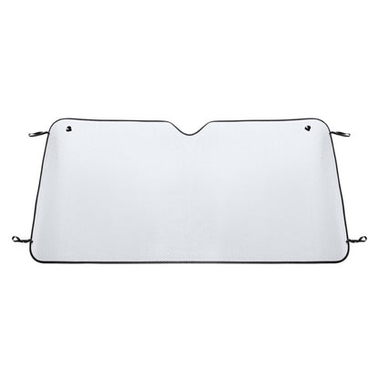 Stamina Columbia metallic aluminium finish car sun shield, ready for logo printing