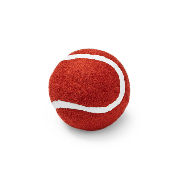 Stamina Lanza rubber ball in red, ready for logo printing