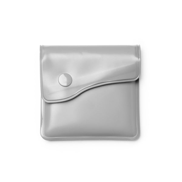 Stamina Cenix pVC and aluminium ashtray in silver, ready for logo printing