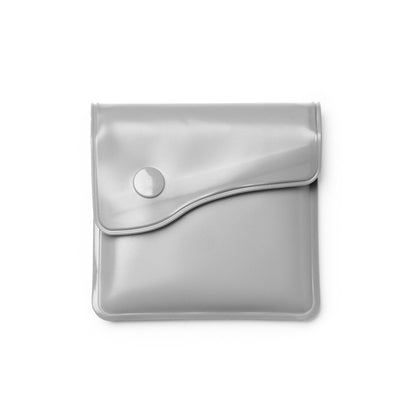 Stamina Cenix pVC and aluminium ashtray in silver, ready for logo printing