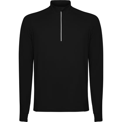 Roly Estambul men's sweatshirt in black, ready for logo printing or embroidery