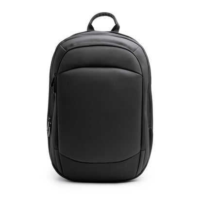 Stamina Kugar PU leather backpack in black, ready for logo printing