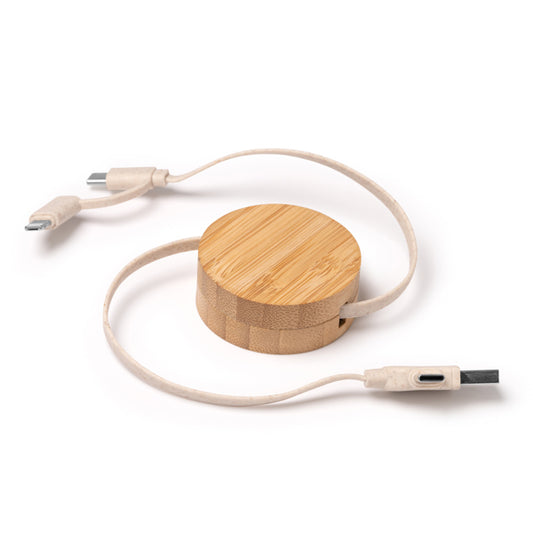Stamina Garyk bamboo charger, ready for laser engraving