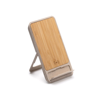 Stamina Vini bamboo and wheat fibre wireless charger, ready for laser engraving