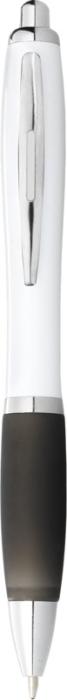 Nash White Eco - bolígrafo reciclado con agarre de color