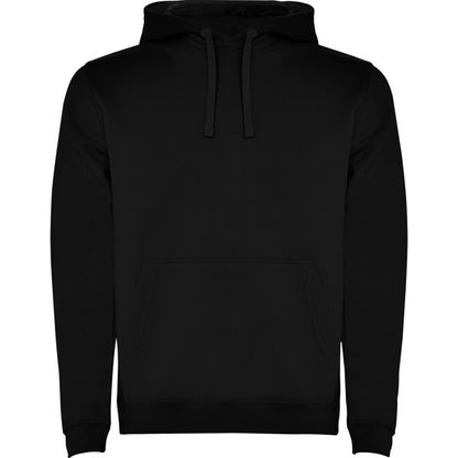 Roly Urban men's hoodie in black, ready for logo printing or embroidery