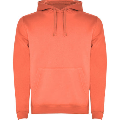 Roly Urban men's hoodie in coral, ready for logo printing or embroidery