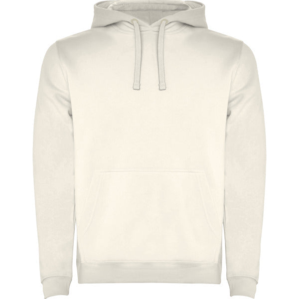 Roly Urban men's hoodie in vintage white, ready for logo printing or embroidery