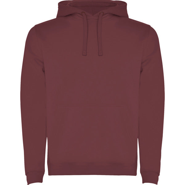 Roly Urban men's hoodie in berry red, ready for logo printing or embroidery