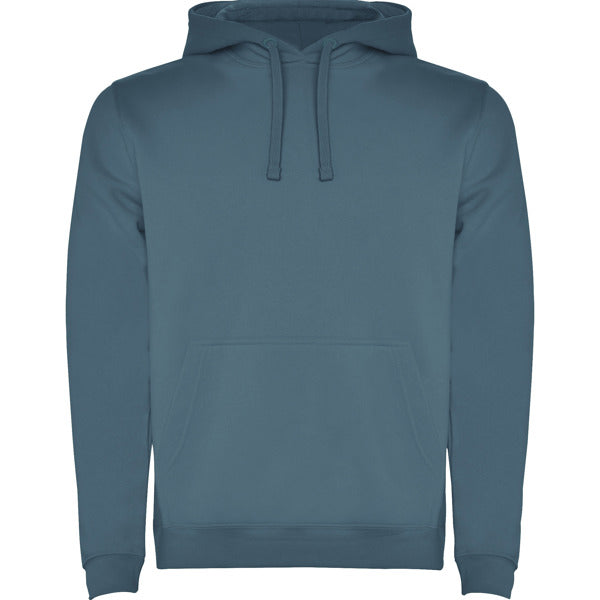 Roly Urban men's hoodie in storm blue, ready for logo printing or embroidery