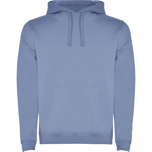 Roly Urban men's hoodie in zen blue, ready for logo printing or embroidery