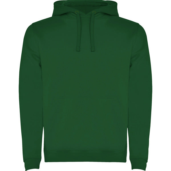 Roly Urban men's hoodie in bottle green, ready for logo printing or embroidery