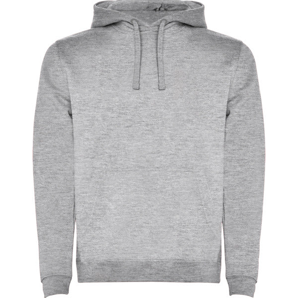 Roly Urban men's hoodie in heather grey, ready for logo printing or embroidery