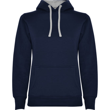 Roly Urban Woman women's hoodie in navy blue/heather grey, ready for logo printing or embroidery