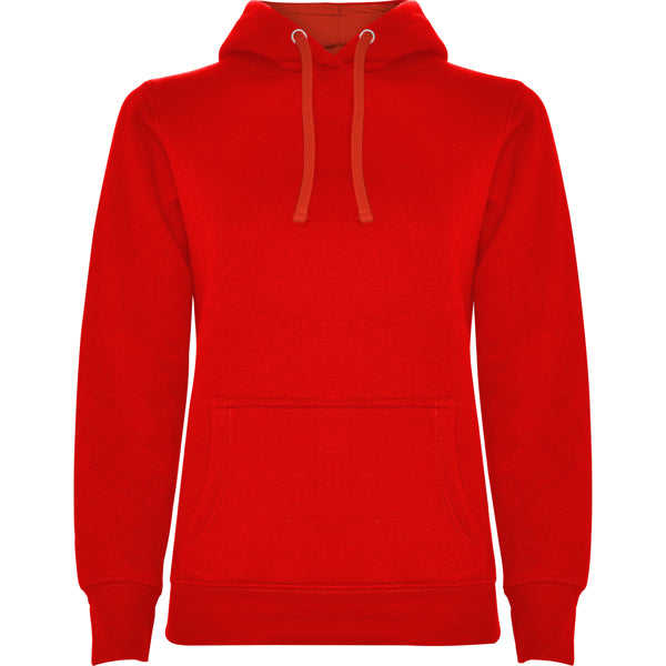 Roly Urban Woman women's hoodie in red, ready for logo printing or embroidery