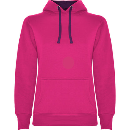 Roly Urban Woman women's hoodie in rosette/purple, ready for logo printing or embroidery