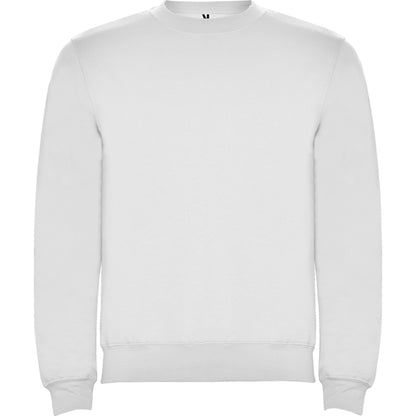 Roly Clasica unisex jumper in white, ready for logo printing or embroidery