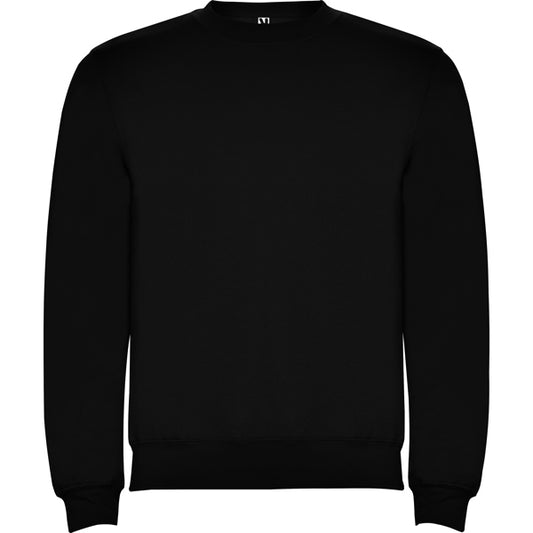Roly Clasica unisex jumper in black, ready for logo printing or embroidery