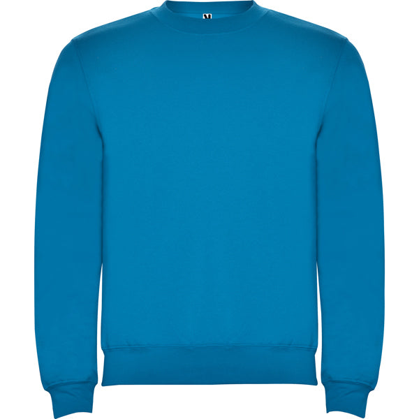 Roly Clasica unisex jumper in ocean blue, ready for logo printing or embroidery