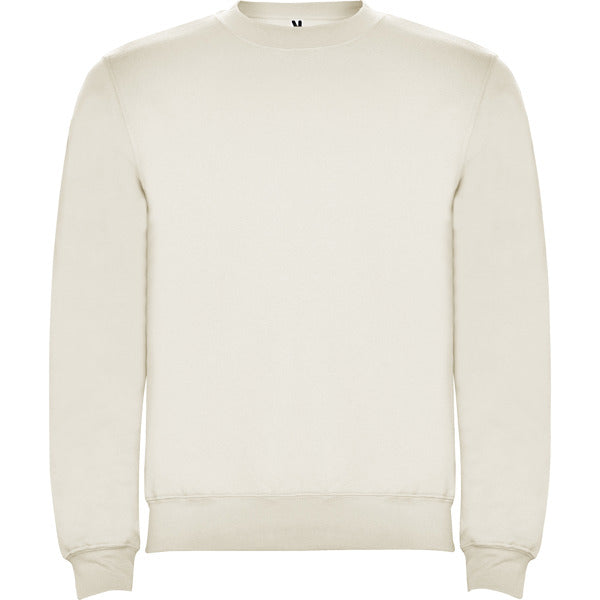 Roly Clasica unisex jumper in vintage white, ready for logo printing or embroidery