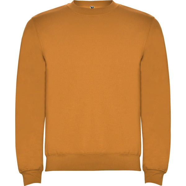 Roly Clasica unisex jumper in curry yellow, ready for logo printing or embroidery