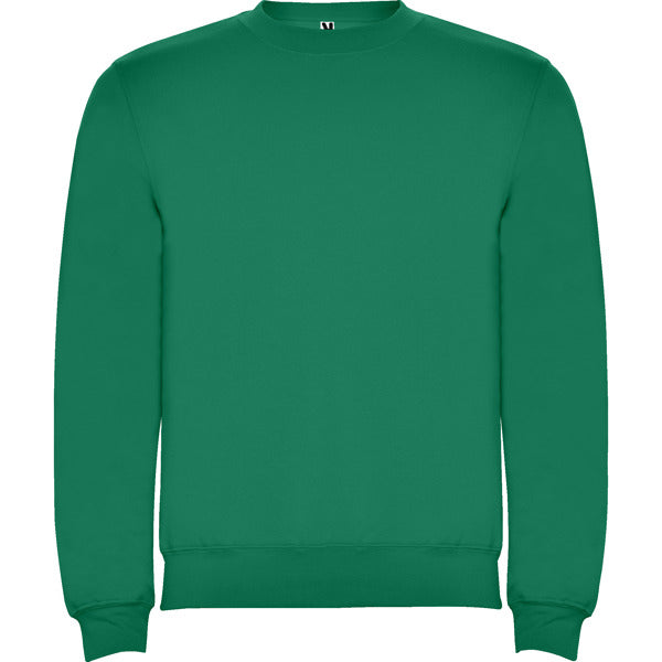 Roly Clasica unisex jumper in kelly green, ready for logo printing or embroidery