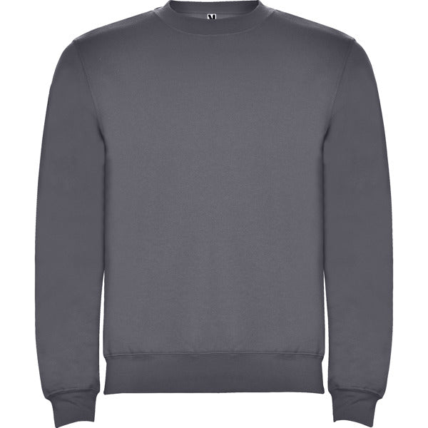 Roly Clasica unisex jumper in lead, ready for logo printing or embroidery