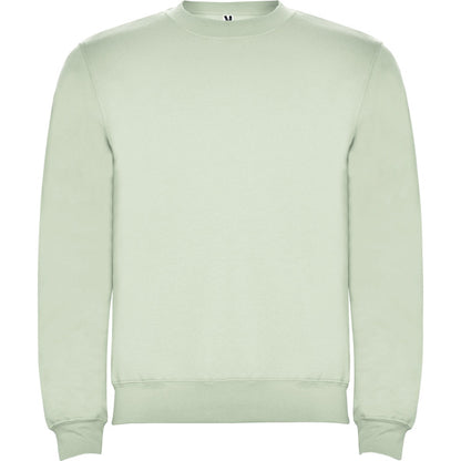 Roly Clasica unisex jumper in mist green, ready for logo printing or embroidery