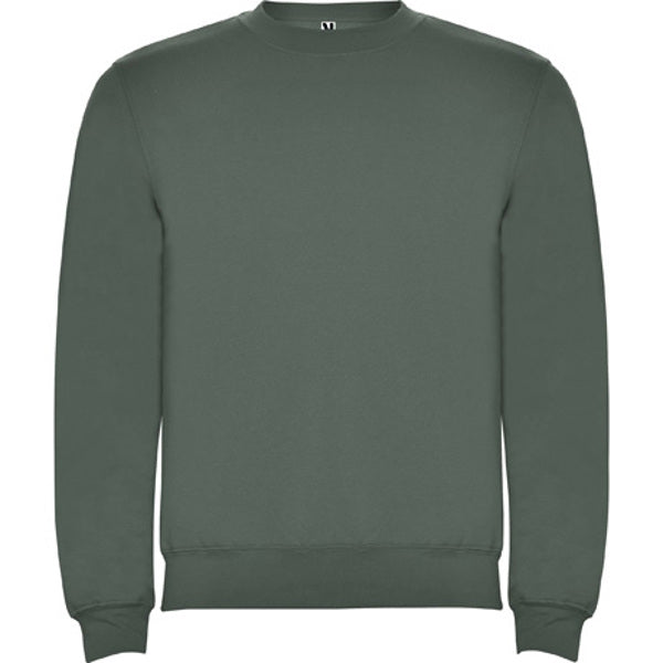Roly Clasica unisex jumper in laurel green, ready for logo printing or embroidery
