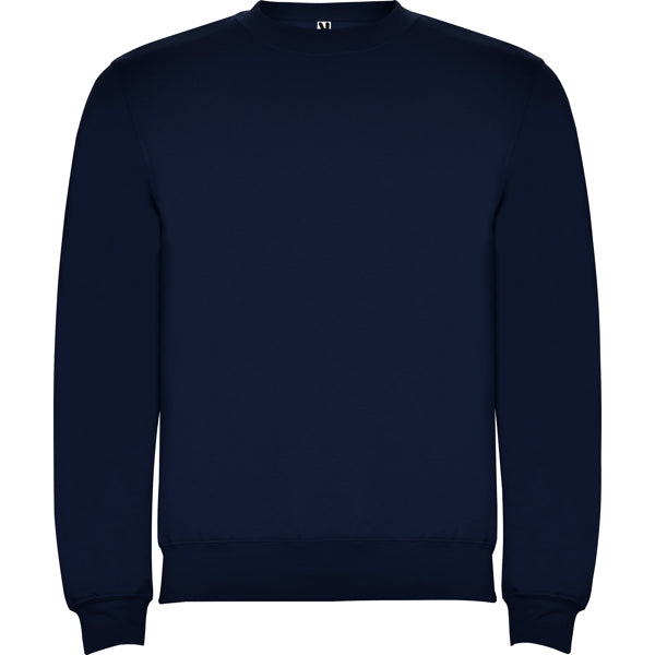 Roly Clasica unisex jumper in navy blue, ready for logo printing or embroidery