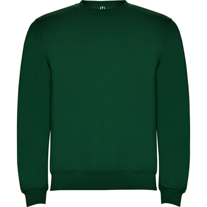 Roly Clasica unisex jumper in bottle green, ready for logo printing or embroidery