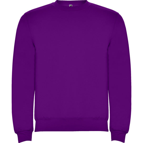 Roly Clasica unisex jumper in purple, ready for logo printing or embroidery