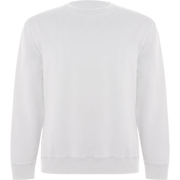 Roly Batian unisex sweatshirt in white, ready for logo printing or embroidery