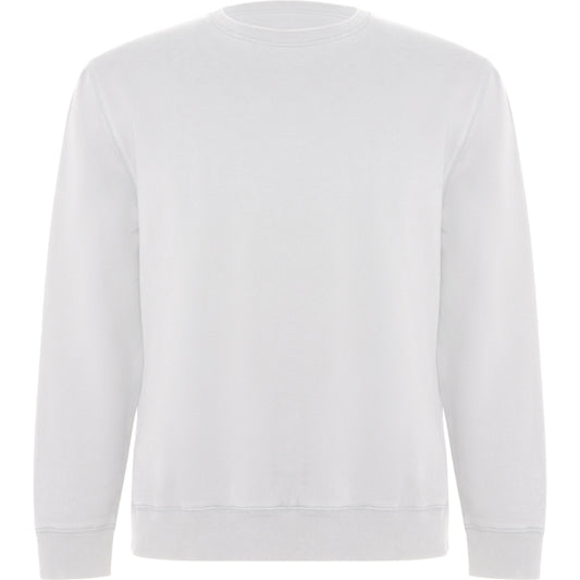 Roly Batian unisex sweatshirt in white, ready for logo printing or embroidery